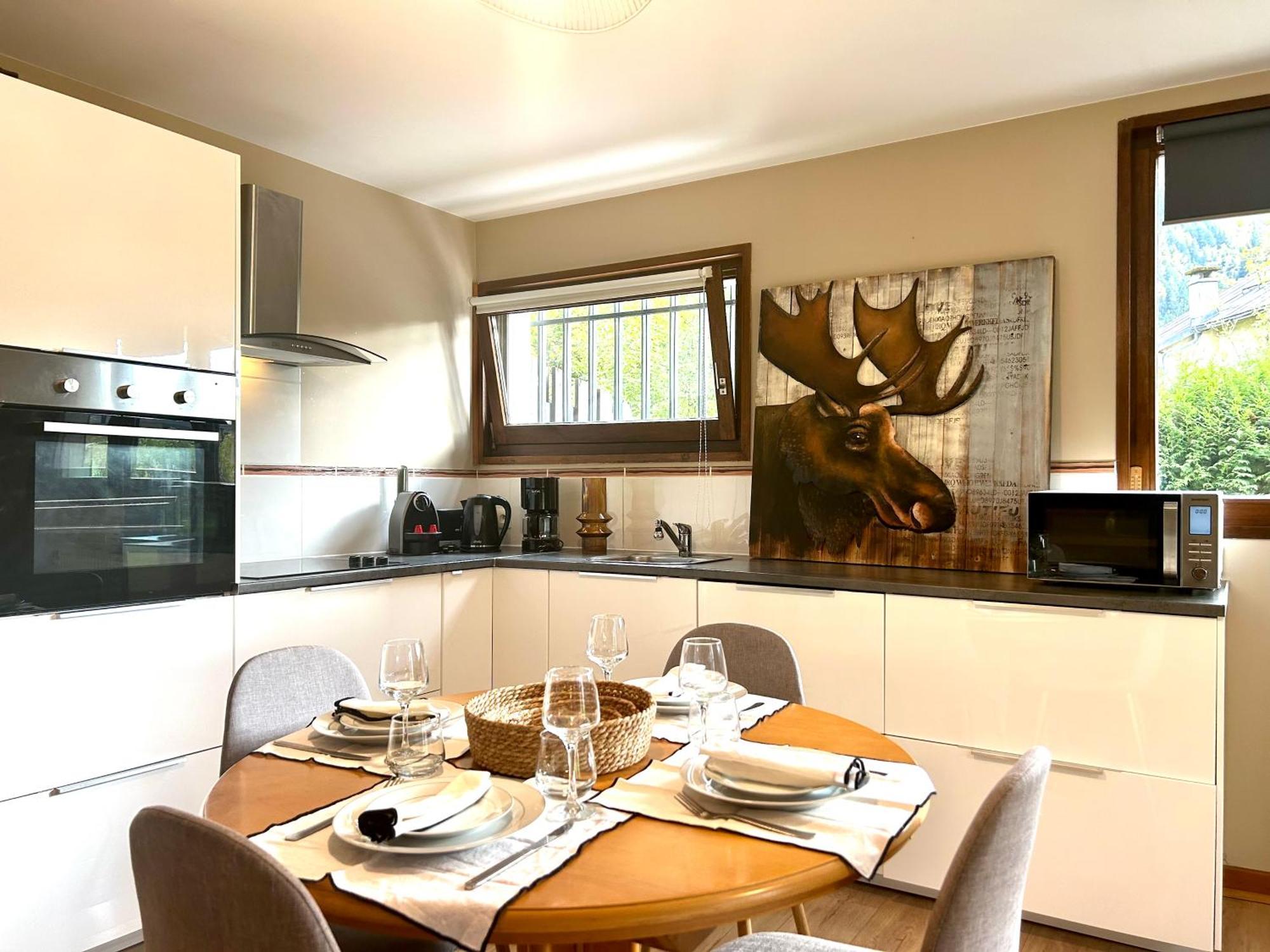 Appartement Style Chalet Avec Grande Terrasse Et Parking Prive 샤모니 외부 사진